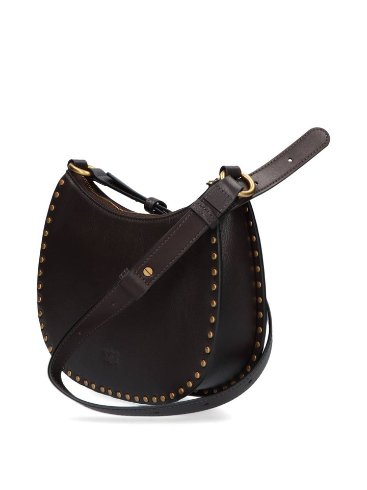 Marrone half moon mini studs schoudertas Pinko 