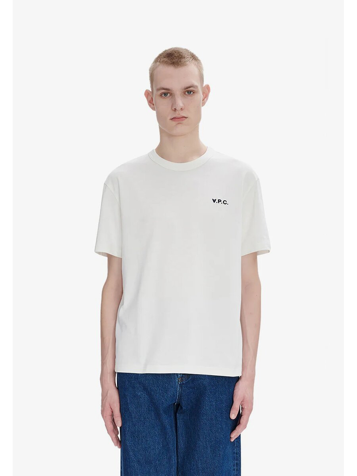 Witte  t-shirt met Logo A.P.C.
