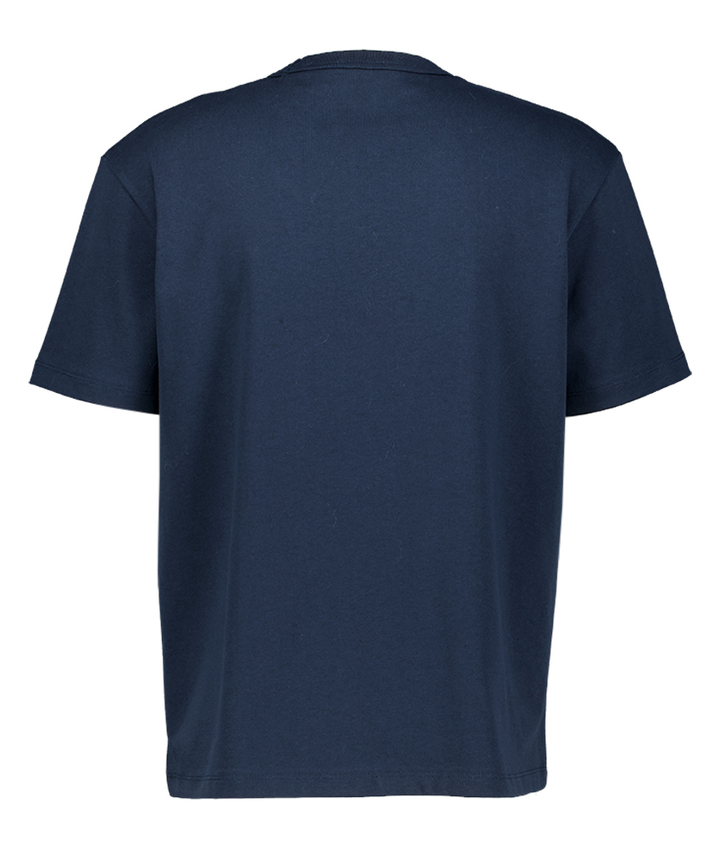 Blauwe t-shirt met Logo A.P.C.