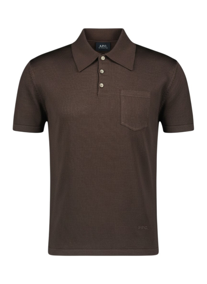 Bruine polo A.P.C Lab