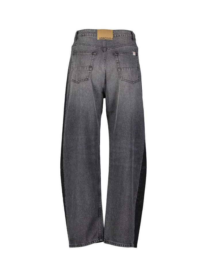 Zwarte jeans met donkere boord Semicouture 