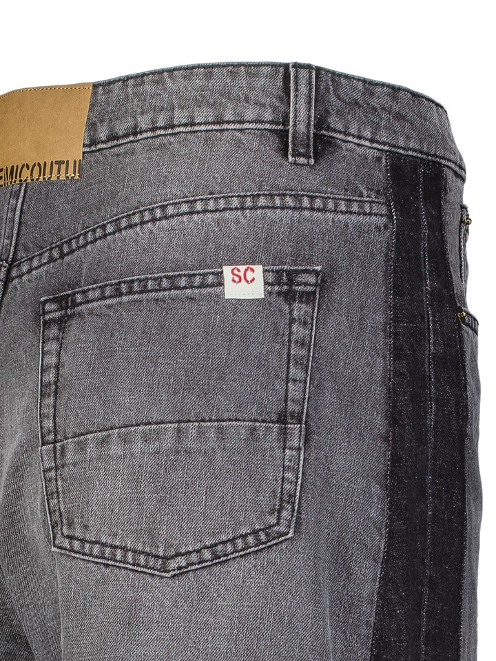 Zwarte jeans met donkere boord Semicouture 