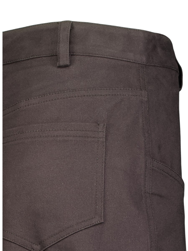 Donkerbruine barrel broek met hoge taille Semicouture 