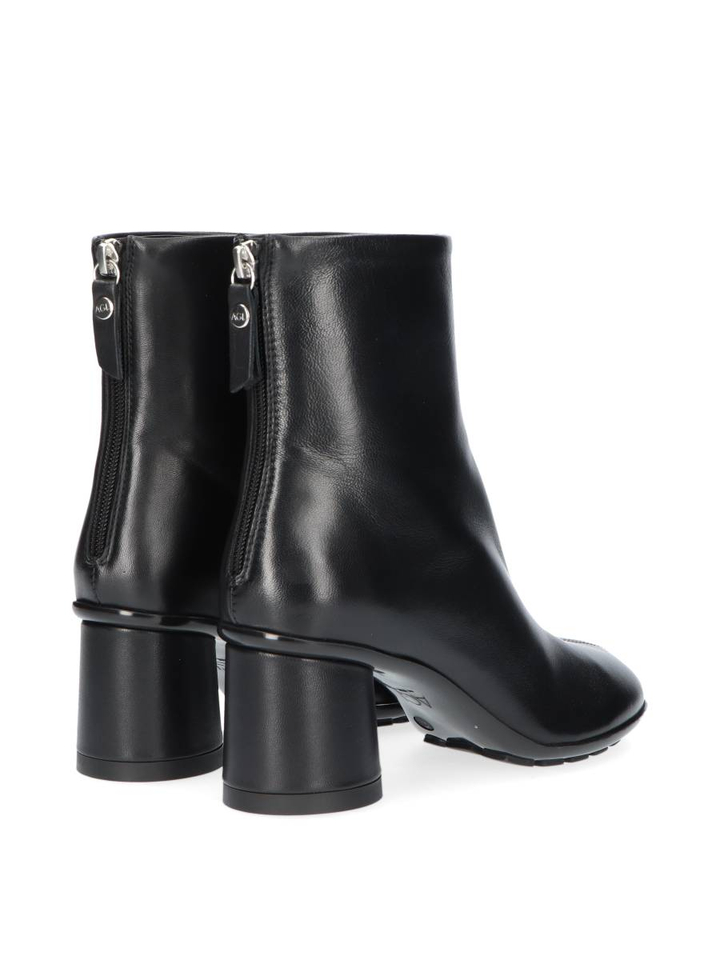 Zwarte laarzen met hak Curvy Bootie AGL