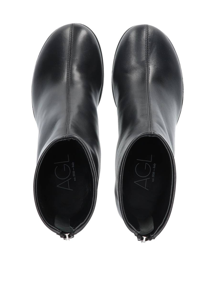 Zwarte laarzen met hak Curvy Bootie AGL