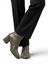 Kaki groene lederen enkellaars Curvy Bootie AGL 