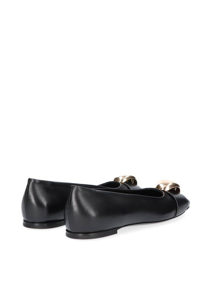 Nero ballerina's met gouden details Memy boule AGL 