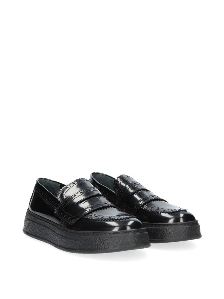 Zwarte loafer in lakleder AGL