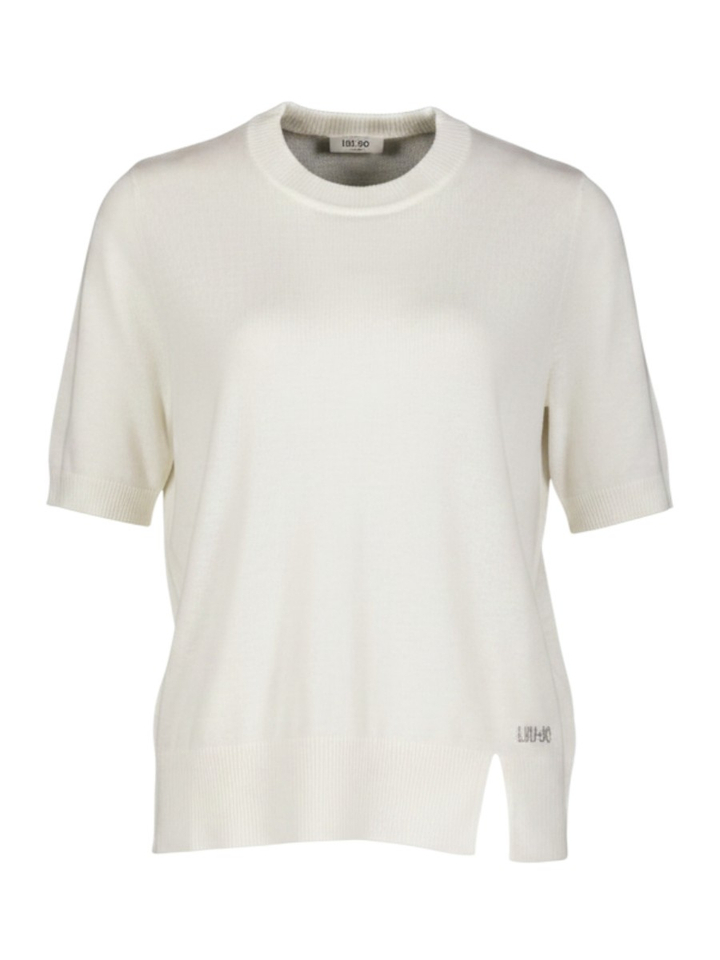 Witte pull met korte mouwen Liu Jo