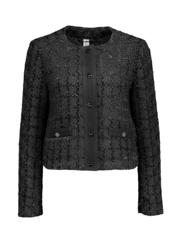 Zwarte vest in bouclé Liu Jo 