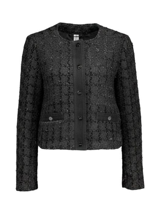 Zwarte vest in bouclé Liu Jo