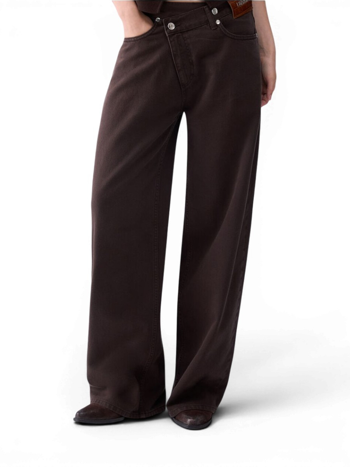 Bruine wide leg jeans Liu Jo
