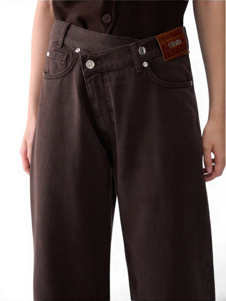 Bruine wide leg jeans Liu Jo