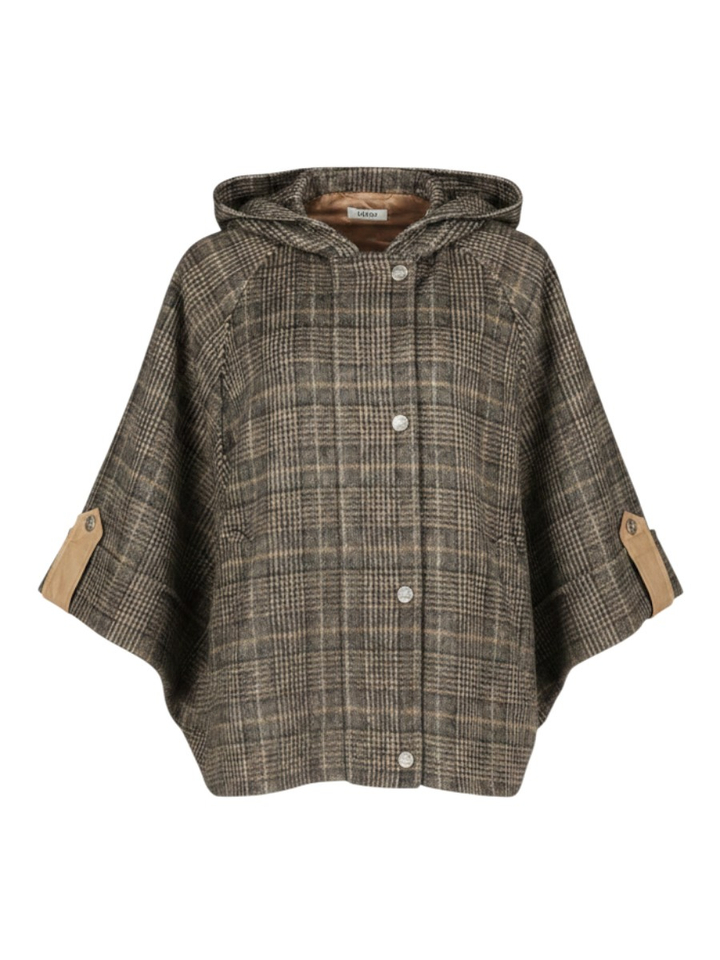 Bruine cape met capuchon Liu Jo