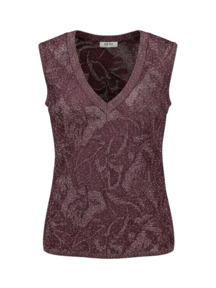 Bordeaux glitter top Liu Jo 