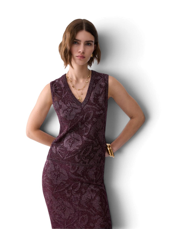 Bordeaux glitter top Liu Jo 