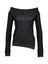Zwarte off shoulder trui met strass Liu Jo
