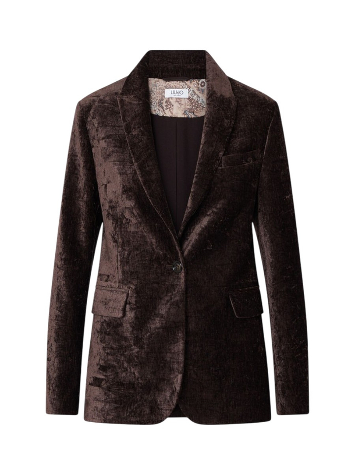 Bruine blazer in fuweel Liu Jo