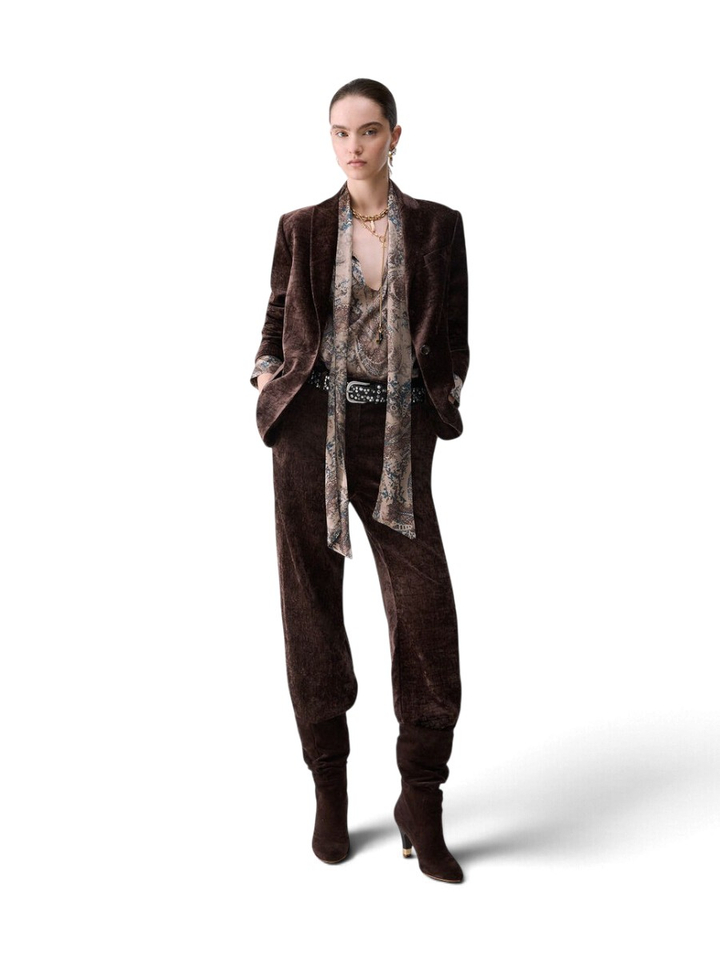 Bruine blazer in fuweel Liu Jo