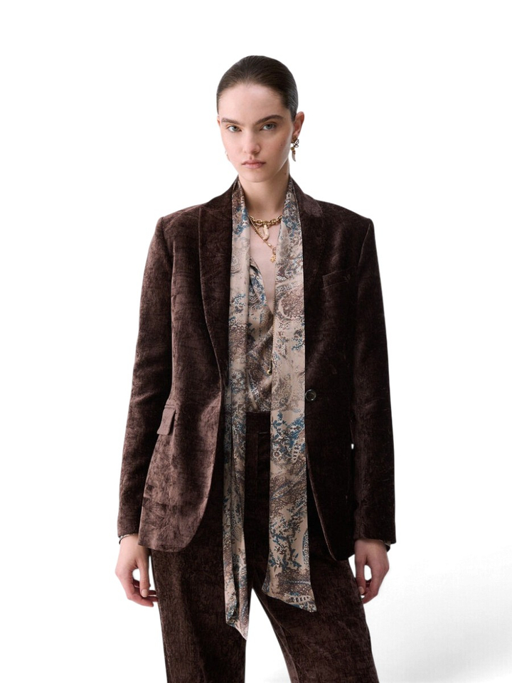 Bruine blazer in fuweel Liu Jo