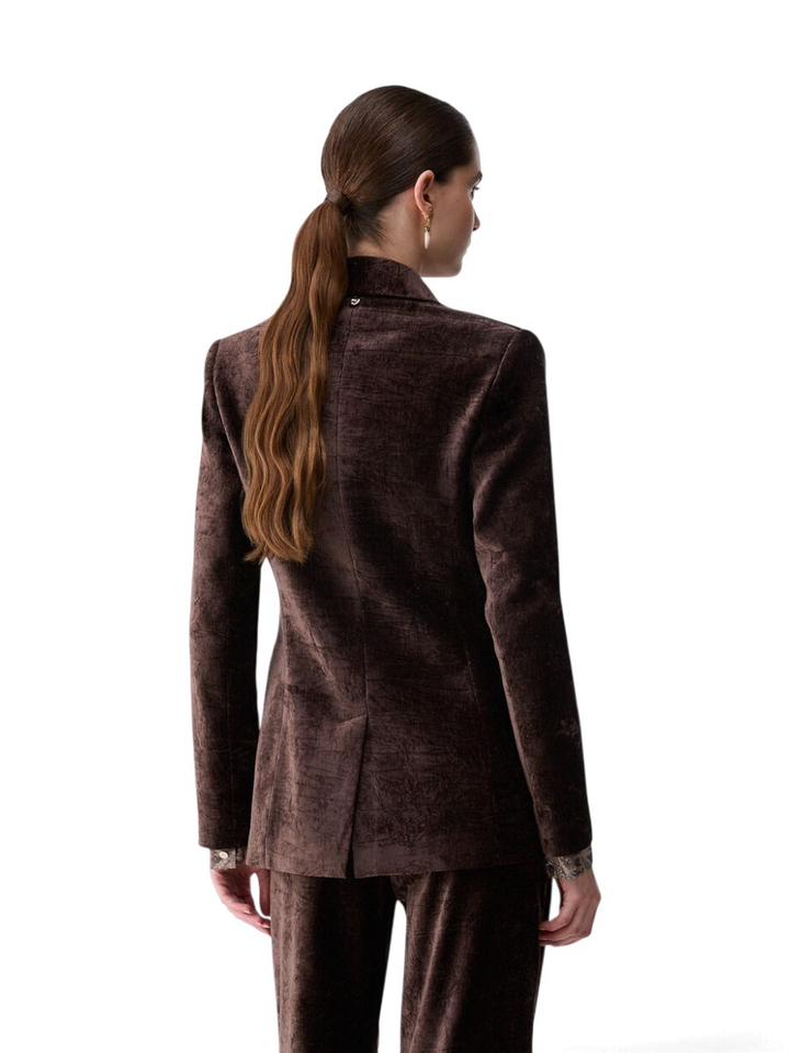 Bruine blazer in fuweel Liu Jo