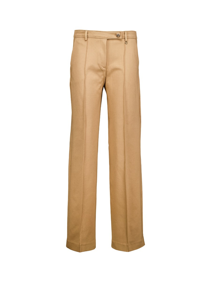 Beige rechte broek met sierknoop Liu Jo