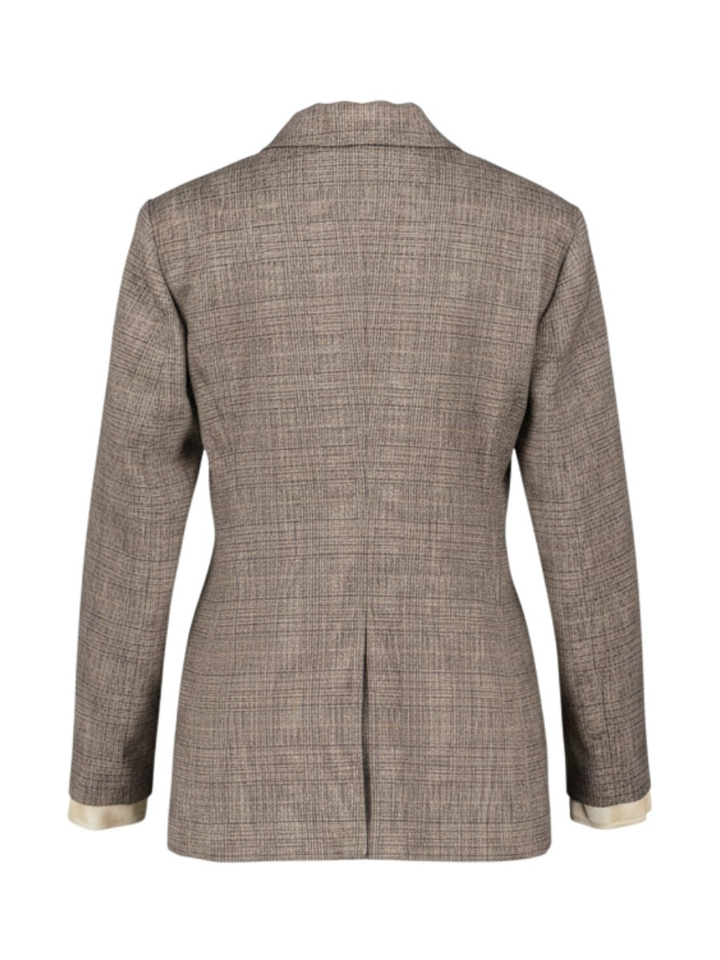Bruine blazer met Prince of Wales-ruit Liu Jo 