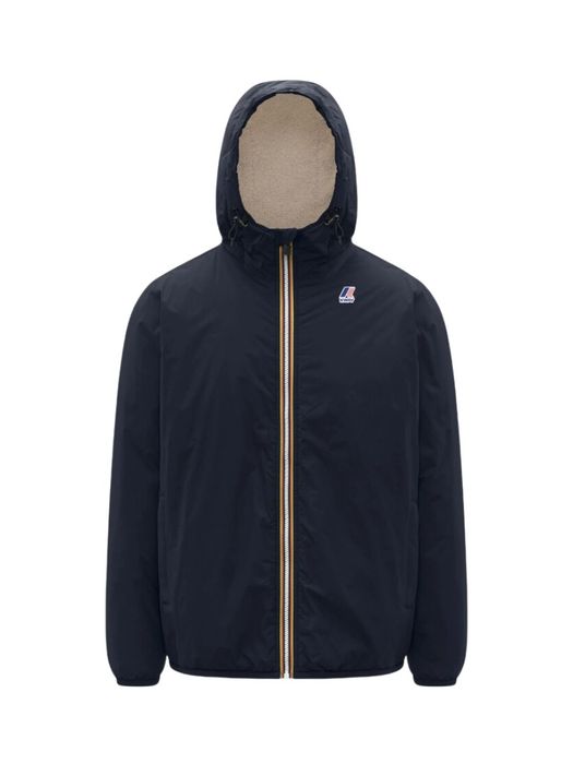 Donkerblauwe jas met teddy binnenkant Claude Orsett K-way