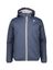 Donkerblauwe jas met teddy binnenkant Claude Orsett K-way 