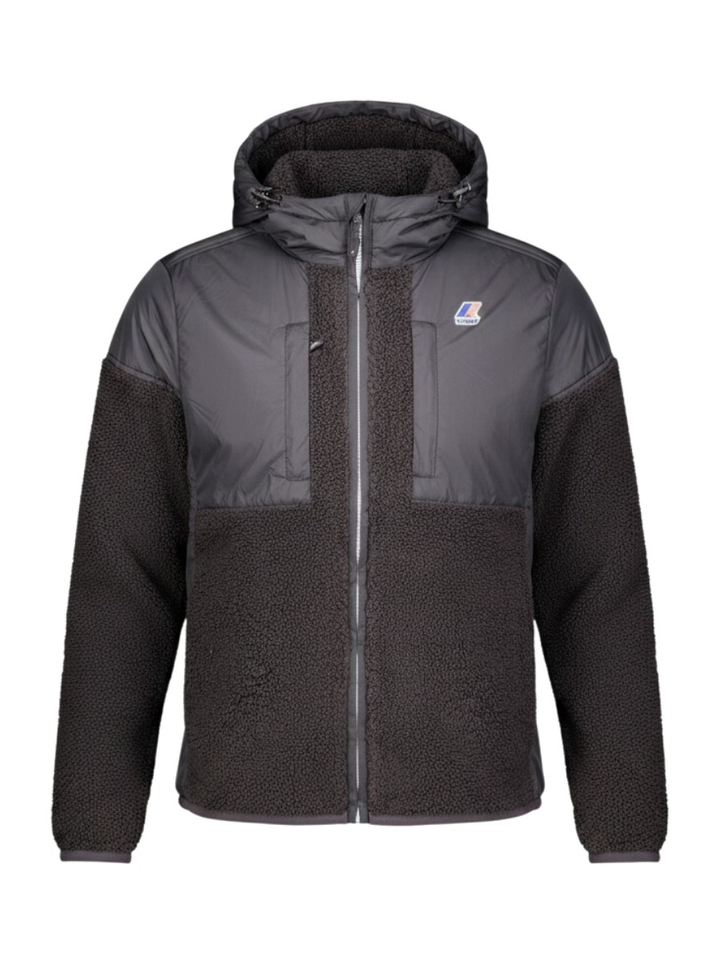Zwarte warme fleece jas Samson Orsetto K-way