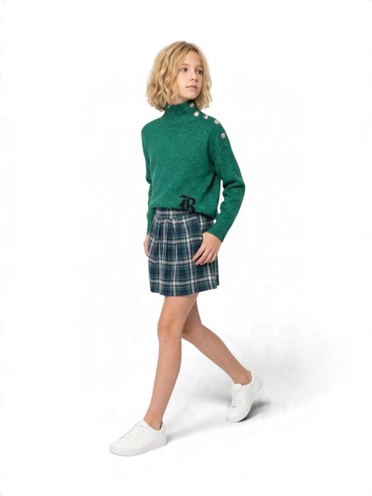 Groene gebreide trui met knoopdetail Zadig&Voltaire