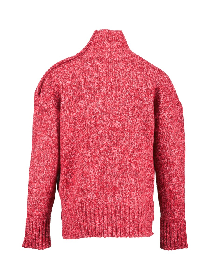Meerkleurige rode trui met knoopdetail Zadig&Voltaire