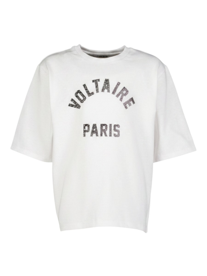 Witte T-shirt met strass Zadig &Voltaire 