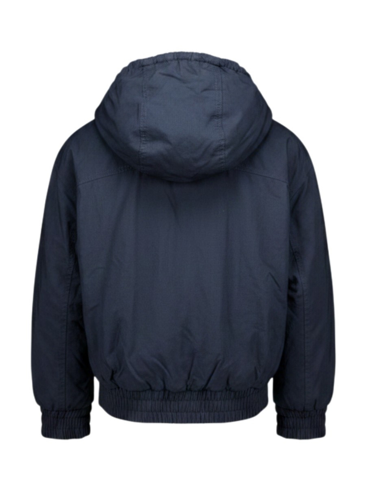 Donkerblauwe jas met kap Hamza Bellerose 