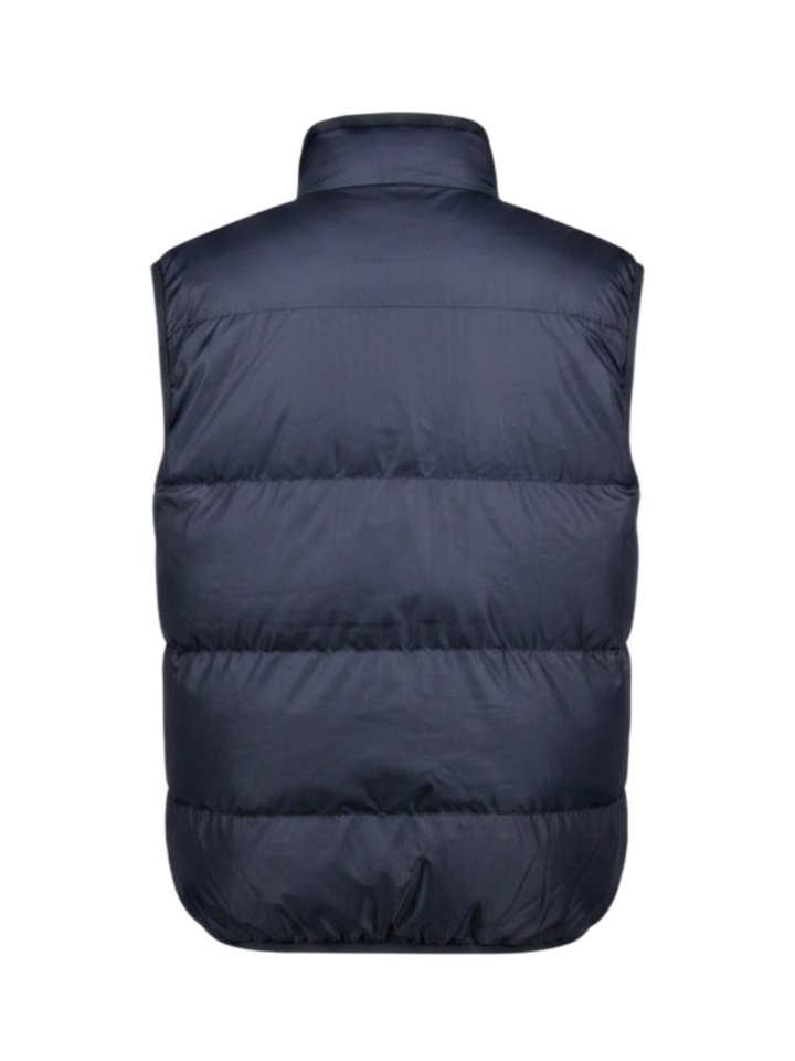 Donkerblauwe omkeerbare bodywarmer met teddy voering Bellerose