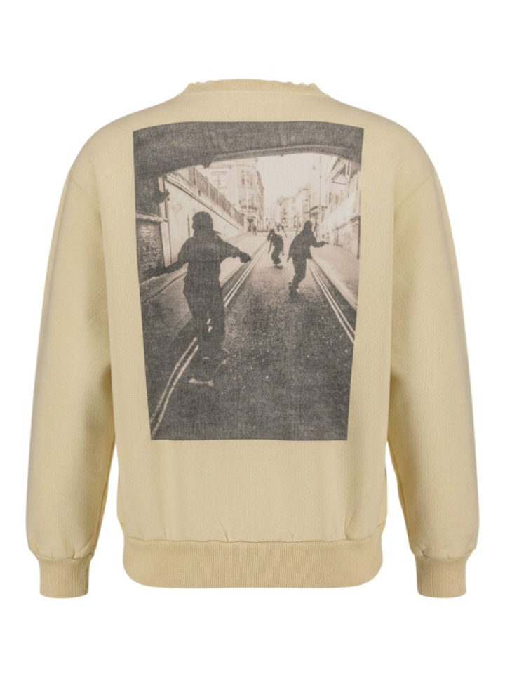Beige sweater met opdruk Bellerose 