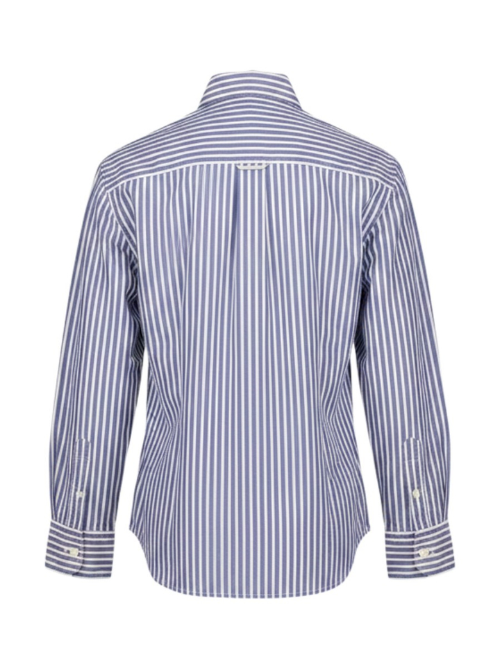 Blauw gestreept katoenen hemd Gulian Bellerose