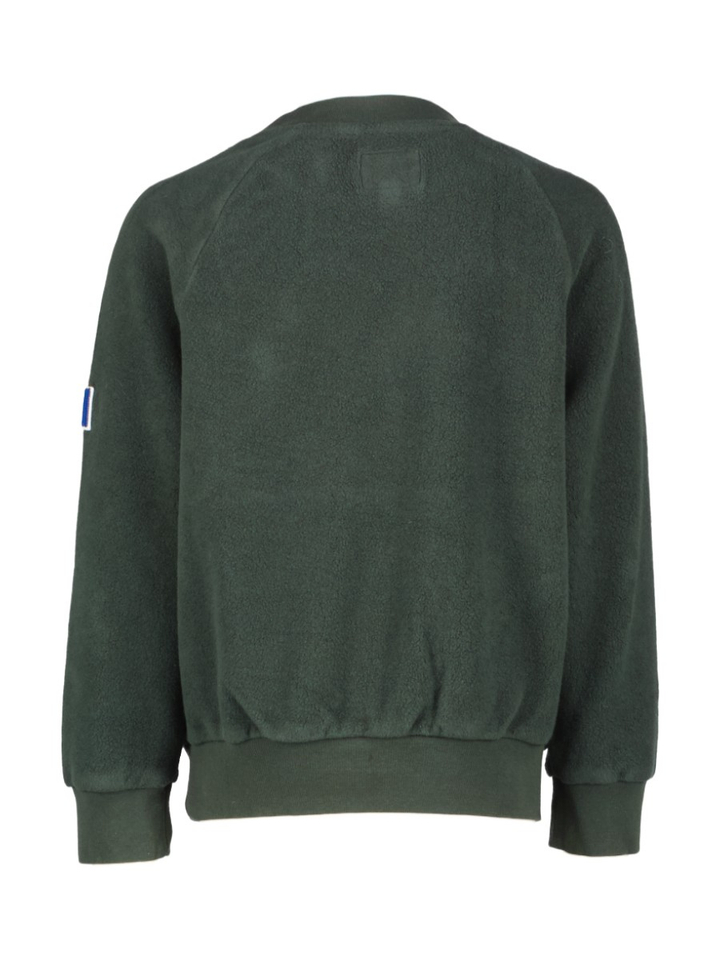 Donkergroene sweater met ronde hals Markus Bellerose