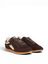 Bruine sneakers met goudkleurig detail Track Boax Studio 