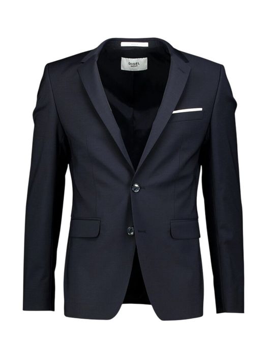 Donkerblauwe blazer met witte detail Nick Digel