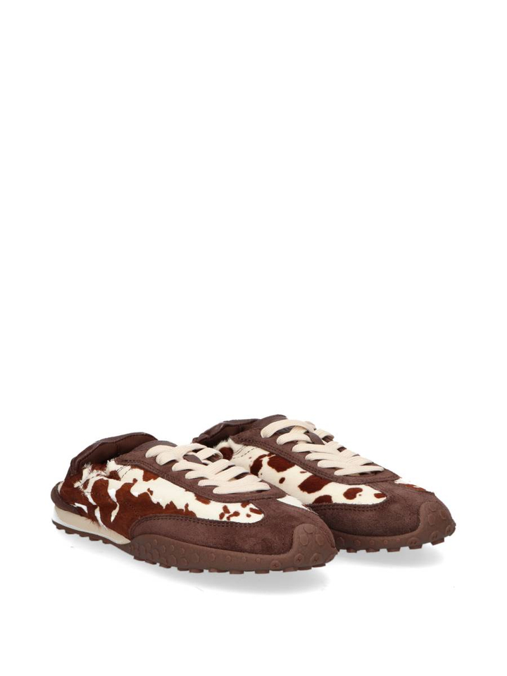 Bruin animal print lage sneakers Bridge HOFF