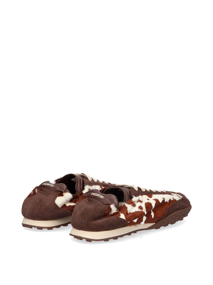 Bruin animal print lage sneakers Bridge HOFF