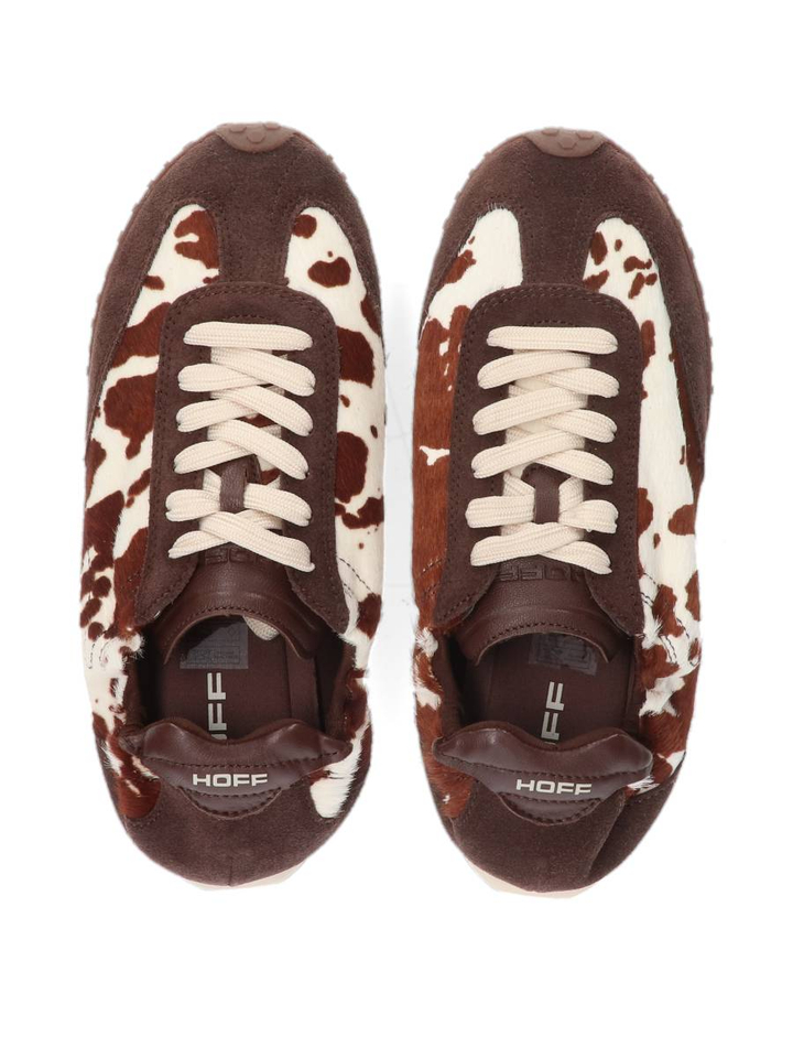 Bruin animal print lage sneakers Bridge HOFF