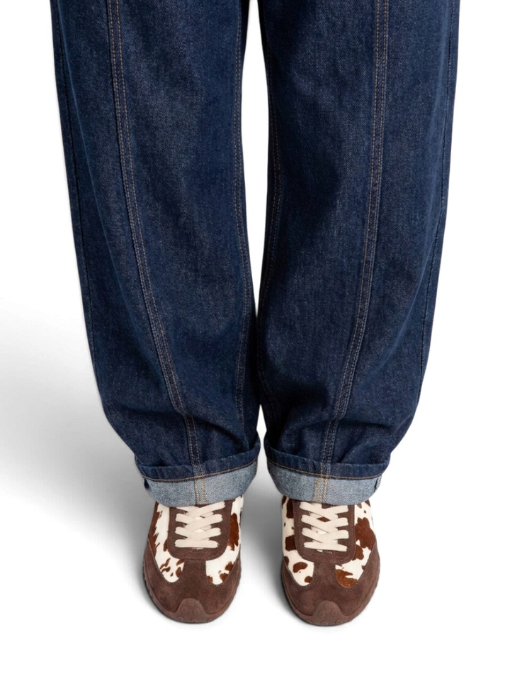 Bruin animal print lage sneakers Bridge HOFF