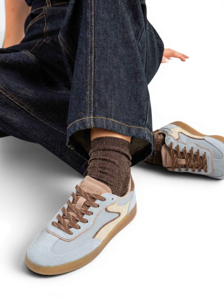 Lichtblauw/beige lage sneakers Park Hoff 