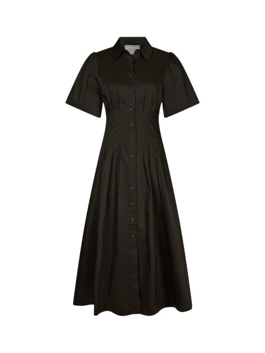Chocoladebruine jurk met kraag Baia Neo Noir