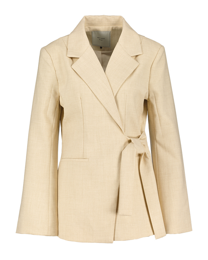 Beige blazer met knoop Neo Noir