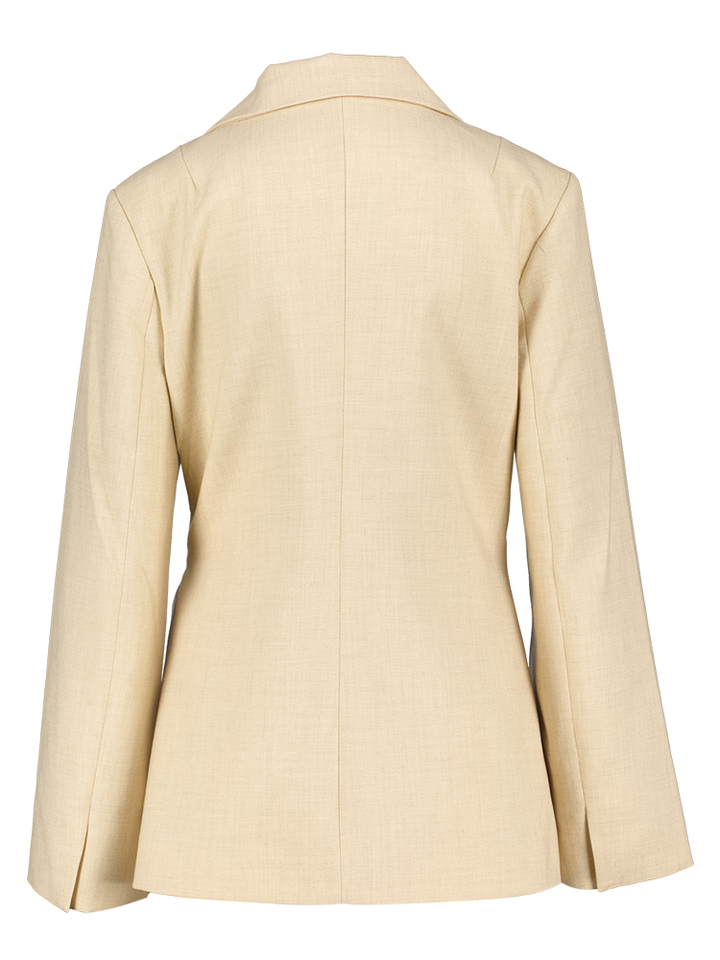 Beige blazer met knoop Neo Noir