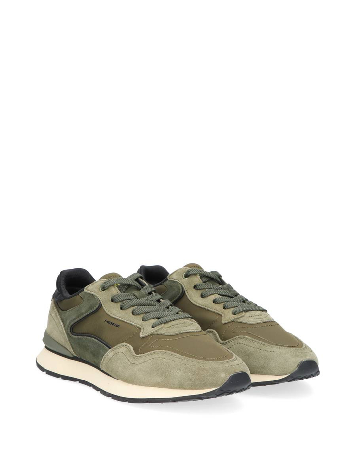 Groene lage sneakers City Hoff