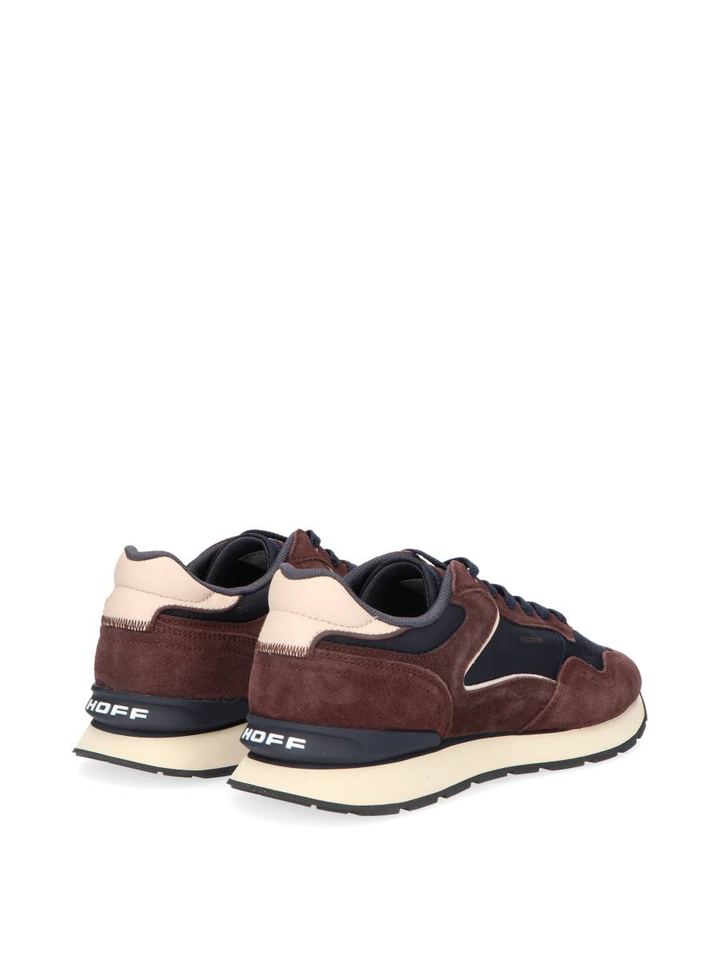 Bruine/donkerblauwe lage sneakers City Hoff